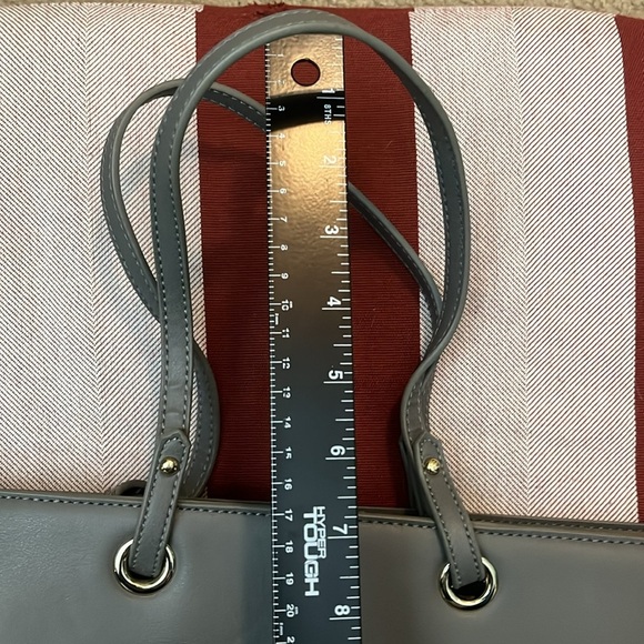Gray Tote With Gold Accents NWOT - Picture 7 of 11